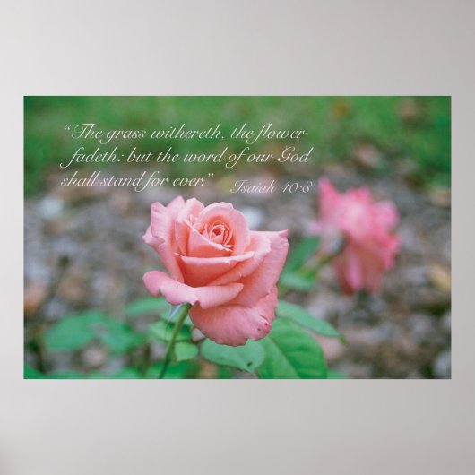 Isaiah 40:8 poster (Voorkant)