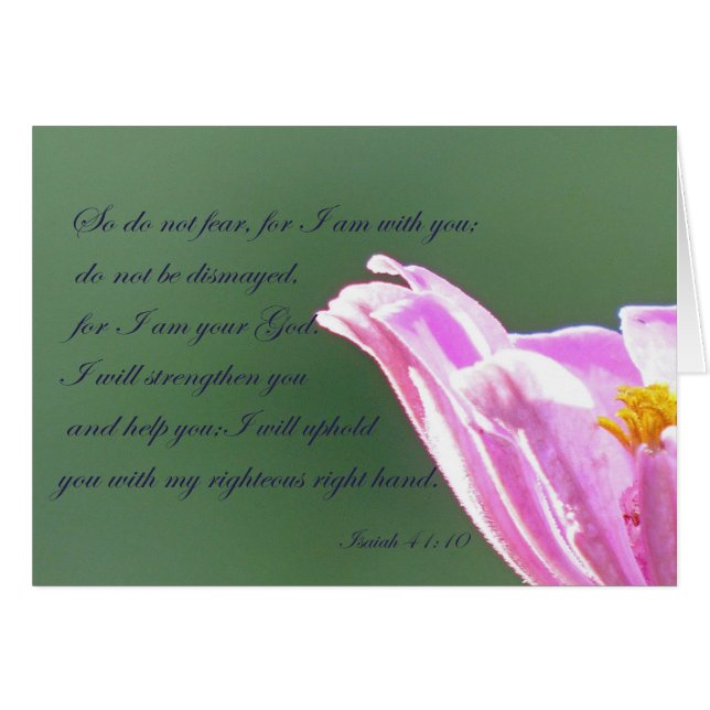 Isaiah 41:10 (Voorkant Horizontaal)