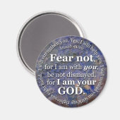 Isaiah 41:10 Angst niet voor mij Magneet (Voorkant / Achterkant)
