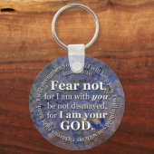Isaiah 41:10 Angst niet voor mij Sleutelhanger (Voorkant)