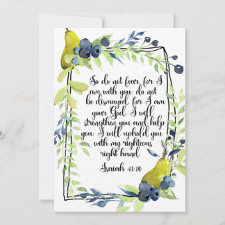 Isaiah 41:10, angst niet, want ik ben bij jou, Bij