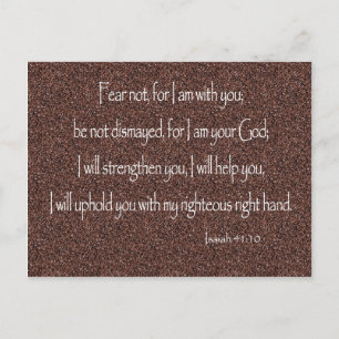 Isaiah 41:10 Angst niet, want ik ben bij jou Chris Briefkaart