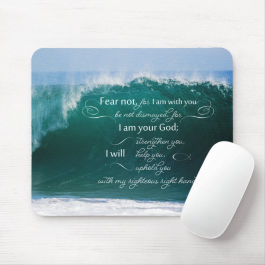 Isaiah 41 10 Bijbel Verse Mousepad Muismat (Met muis)