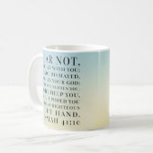 Isaiah 41:10 Bijbelcitaat Koffiemok (Voorkant links)