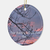 Isaiah 41:10 Bijbelversie Keramisch Ornament (Links)