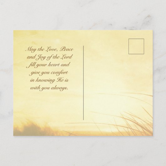 Isaiah 41:10 Bijbelversie Niet bang dat ik bij je  Briefkaart (Achterkant)