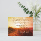 Isaiah 41:10 Bijbelversie Niet bang dat ik bij je  Briefkaart (Staand voorkant)