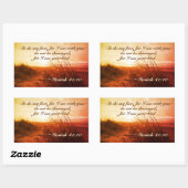 Isaiah 41:10 Bijbelversie Niet bang dat ik bij je  Rechthoekige Sticker (Vel)