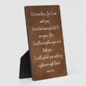 Isaiah 41:10 Bijbelversie voor sterkte Fotoplaat (Zijkant)