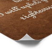 Isaiah 41:10 Bijbelversie voor sterkte Poster (Hoek)