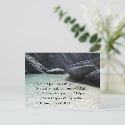 Isaiah 41:10 briefkaart (Staand voorkant)