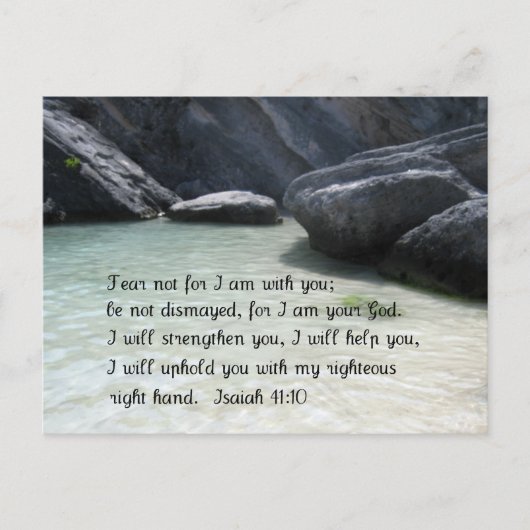 Isaiah 41:10 briefkaart (Voorkant)