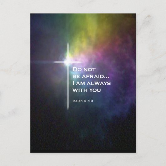 Isaiah 41:10 briefkaart (Voorkant)