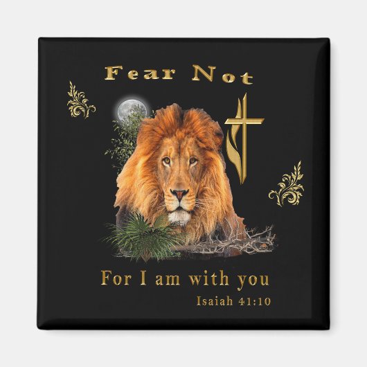Isaiah 41:10 Christelijk Magnet (Voorkant)