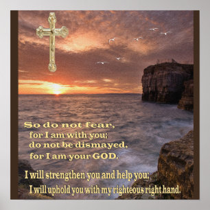 isaiah 41 10 Christelijk poster