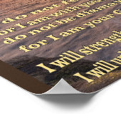 isaiah 41 10 Christelijk poster (Hoek)