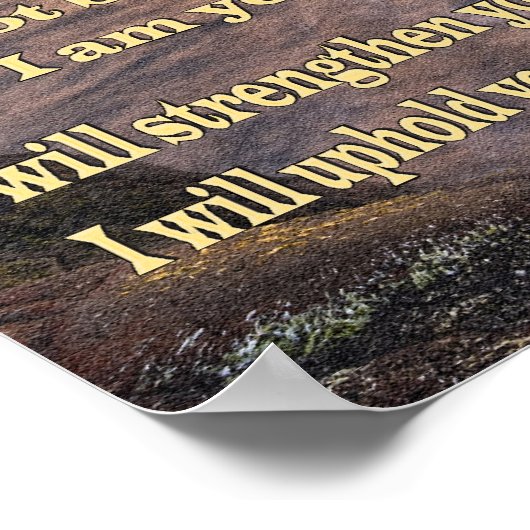 isaiah 41 10 Christelijk poster (Hoek)