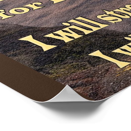 isaiah 41 10 Christelijk poster (Hoek)