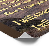 isaiah 41 10 Christelijk poster (Hoek)