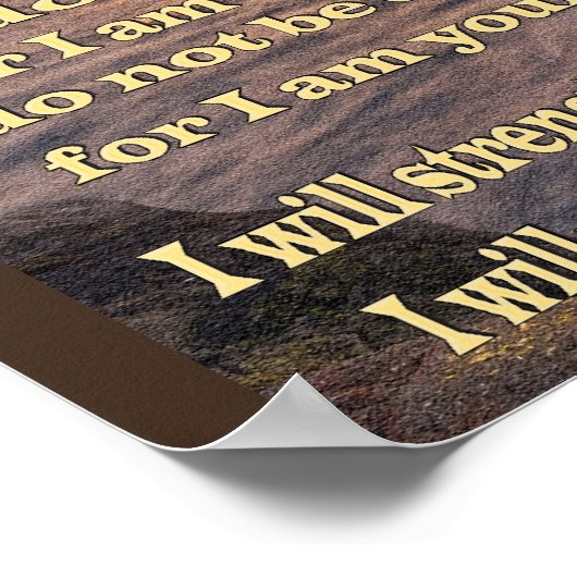 isaiah 41 10 Christelijk poster (Hoek)