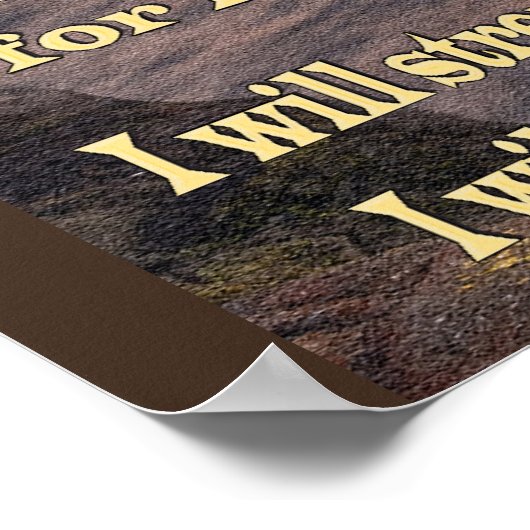 isaiah 41 10 Christelijk poster (Hoek)