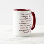 Isaiah 41:10 Custom Scripture Two-Tone Coffee Mug Mok (Voorkant rechts)