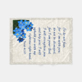 Isaiah 41:10 fleece deken (Voorkant (Horizontaal))