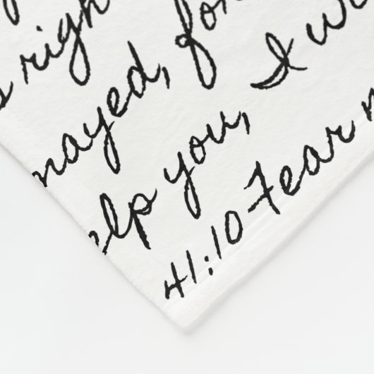 Isaiah 41:10 fleece deken (Hoek)