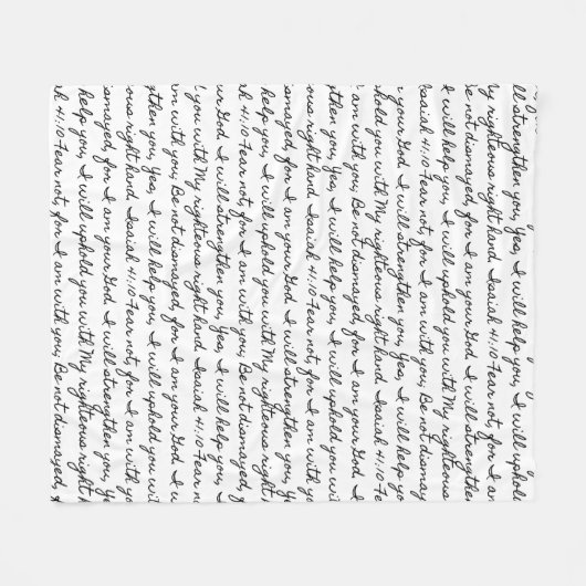 Isaiah 41:10 fleece deken (Voorkant (Horizontaal))