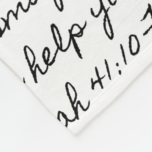 Isaiah 41:10 fleece deken (Hoek)