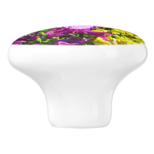  ISAIAH 41:10 FLORAL ONTWERP KERAMISCHE KNOP (Zijkant)