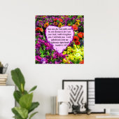  ISAIAH 41:10 FLORAL ONTWERP POSTER (Thuiskantoor)
