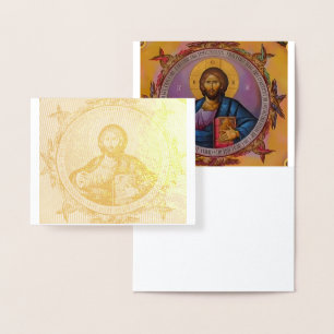 Isaiah 41:10 Jezus Christus Gold Foliekaart Folie Kaarten