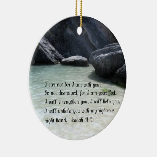 Isaiah 41:10 keramisch ornament (Rechts)