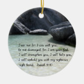 Isaiah 41:10 keramisch ornament (Voorkant)