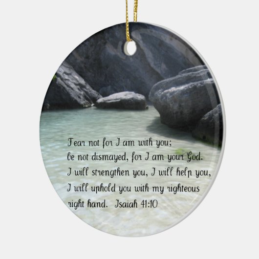 Isaiah 41:10 keramisch ornament (Links)