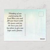 Isaiah 41:10 maakt zich geen zorgen over bijbels C Briefkaart (Achterkant)