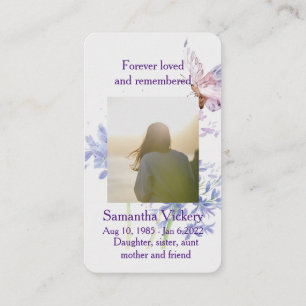 Isaiah 41:10 Memorial Memory Card voor scripts Visitekaartje