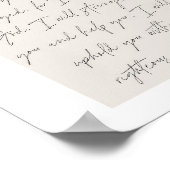 Isaiah 41:10 Minimale Boho Beige Arch Script Poster (Hoek)