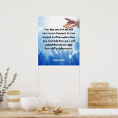 Isaiah 41:10 poster (Keuken)