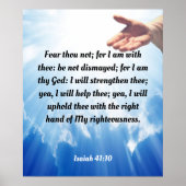 Isaiah 41:10 poster (Voorkant)