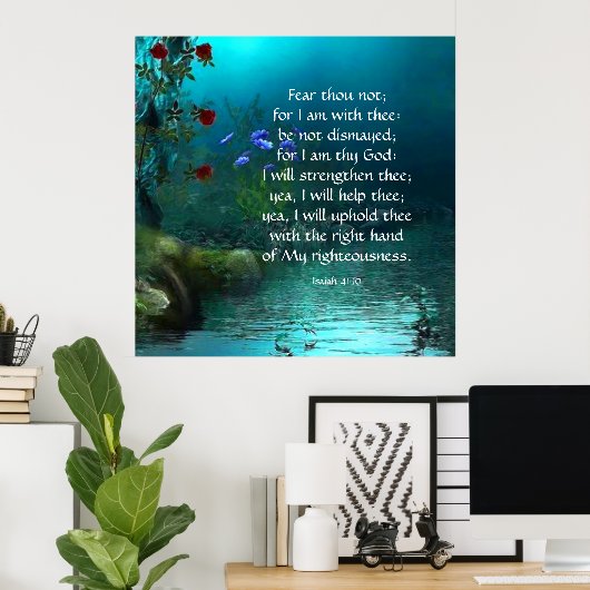 Isaiah 41:10 poster (Thuiskantoor)
