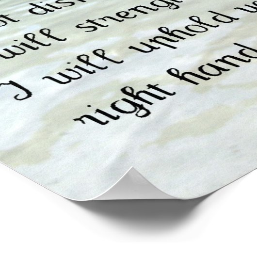 Isaiah 41:10 poster (Hoek)