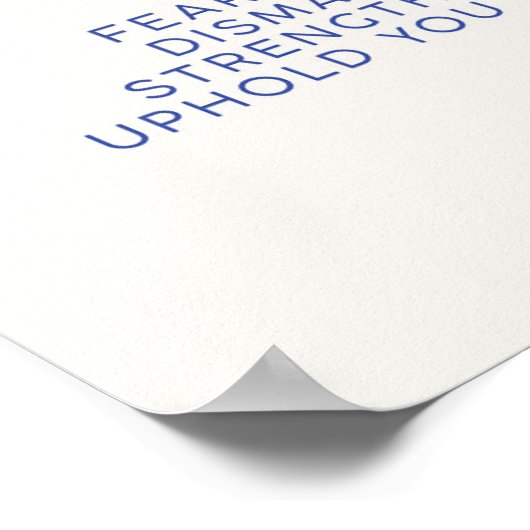 Isaiah 41:10 poster (Hoek)