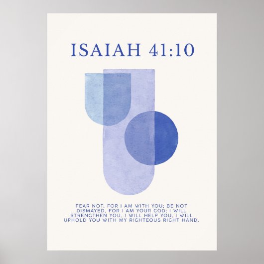 Isaiah 41:10 poster (Voorkant)