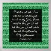 Isaiah 41:10 poster (Voorkant)