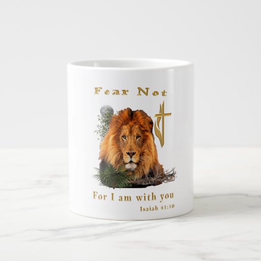 Isaiah 41:10 punten grote koffiekop (Voorkant)
