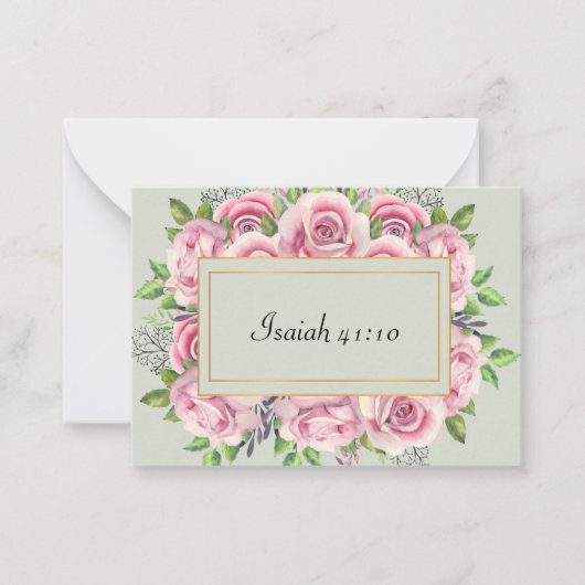 Isaiah 41:10 Scripture Note Card Notitiekaartje (Voorkant)