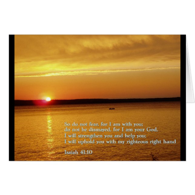 Isaiah 41:10 Sunset (Voorkant Horizontaal)