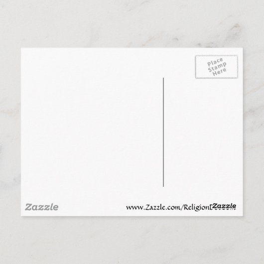 Isaiah 41:10 Sunset Briefkaart (Achterkant)